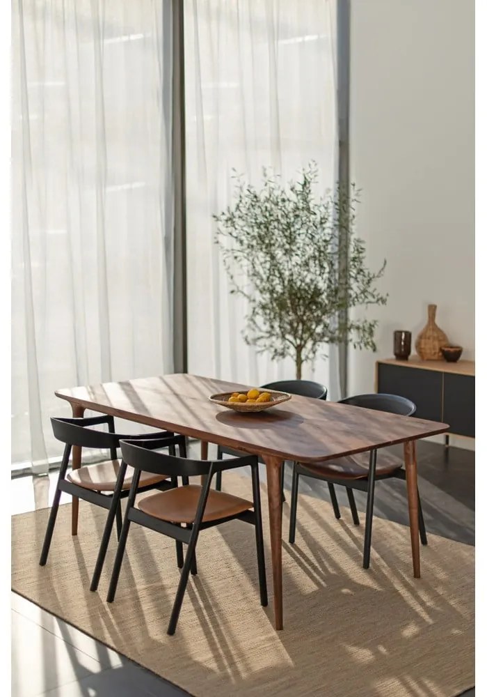 Tavolo da pranzo in legno di noce 90x200 cm Fawn - Gazzda