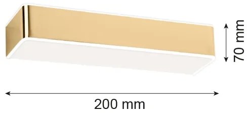 Argon 4147 - Applique RODAN 1xE27/15W/230V oro