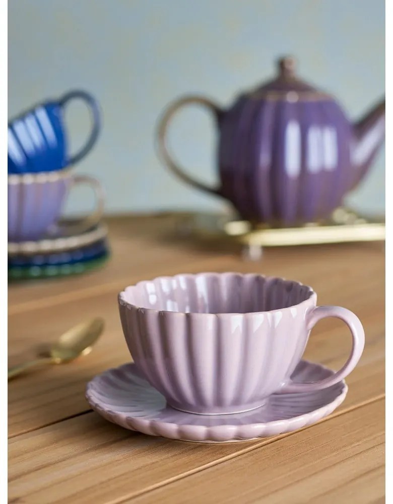 Tazzina per cappuccino rosa chiaro in gres 220 ml Latina – Bloomingville