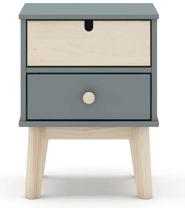 Comodino per bambini verde polveroso Estefania – Marckeric