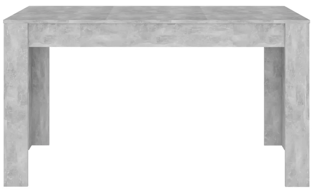 Tavolo da pranzo grigio cemento 140x74,5x76cm legno multistrato