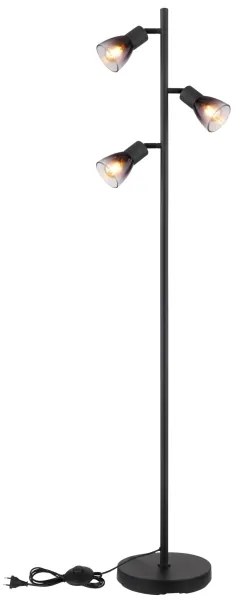 Globo 54312-3S - Lampada con piedistallo SATELLA 3xE14/25W/230V nero