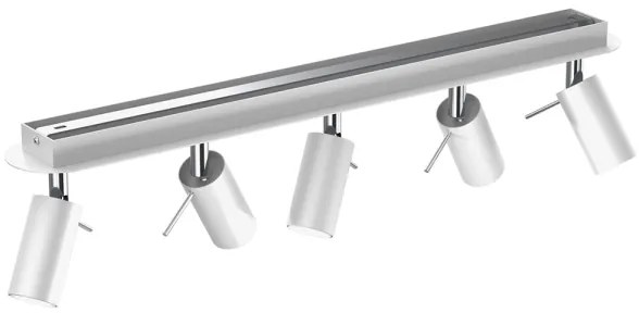 Faretto PRESTON 5xGU10/40W/230V bianco/cromo