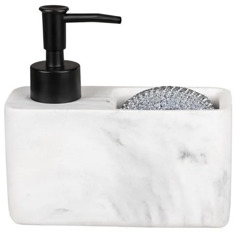 WENKO 54668100 - Dispenser per sapone RESA 14,5x14,3 cm bianco/nero