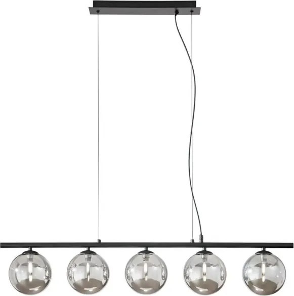 Lampadario Glamour Honey nero paralume nero 5x G9 LUCE AMBIENTE DESIGN