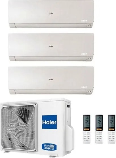 Climatizzatore Haier Trial Split Flexis Bianco 9000+9000+12000 3U70S2SR5FA R-32 a++/a+ 9+9+12
