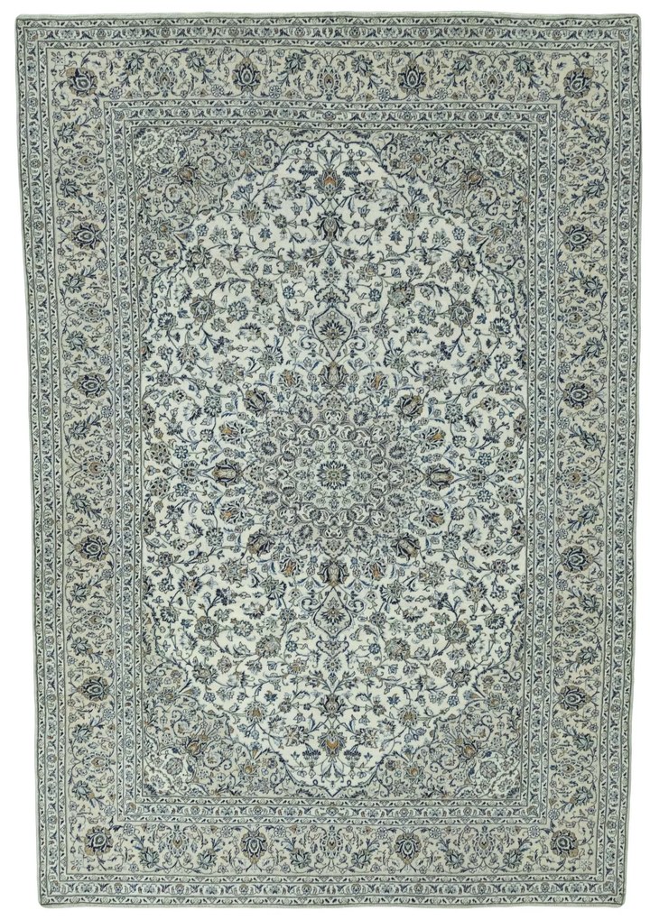 Kashan Tappeto persiano 370x250 Beige (Iran) Annodato A Mano