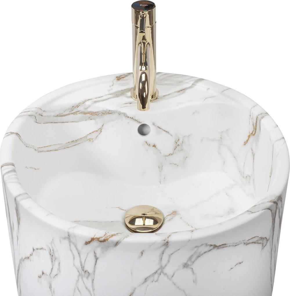 Lavabo monolitico Rea Anya Lava Matt