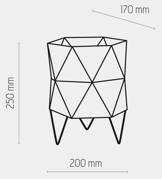 Lampada da tavolo SIRO 1xE27/15W/230V bianca/argento