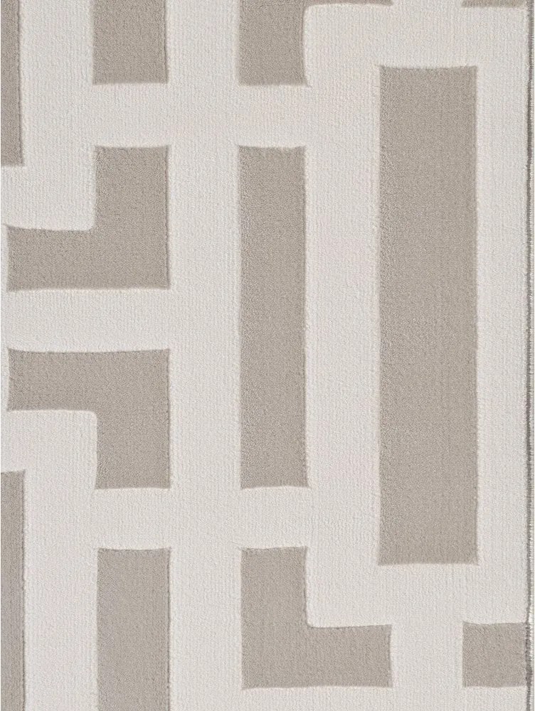 Passatoia grigia/color crema 80x240 cm Perles Onyx – Elle Decoration