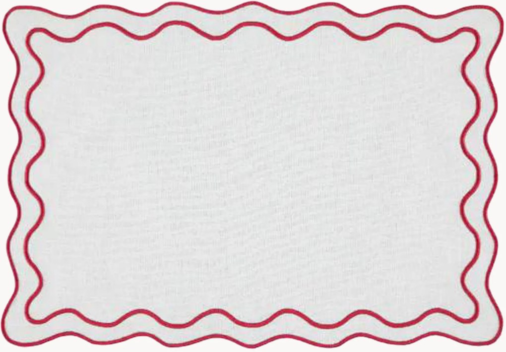 Tovaglietta americana con bordo ricamato Beja