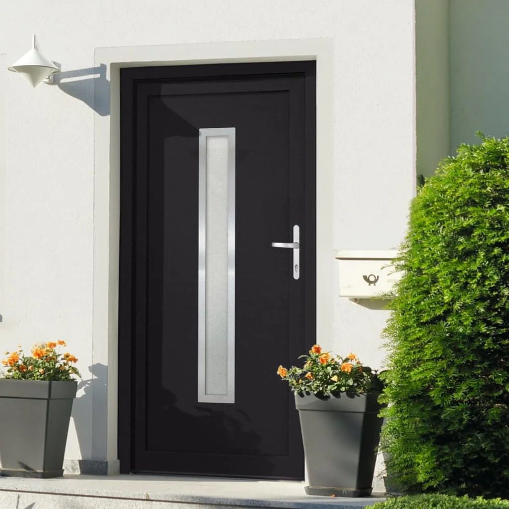 Porta Ingresso Antracite 98x208 Cm İn Pvc /