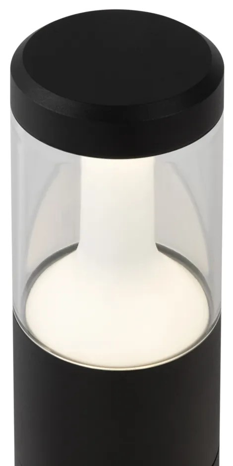 Lampada Da Terra Moderna Da Esterno Alluminio Nero Luce 8W Ip54