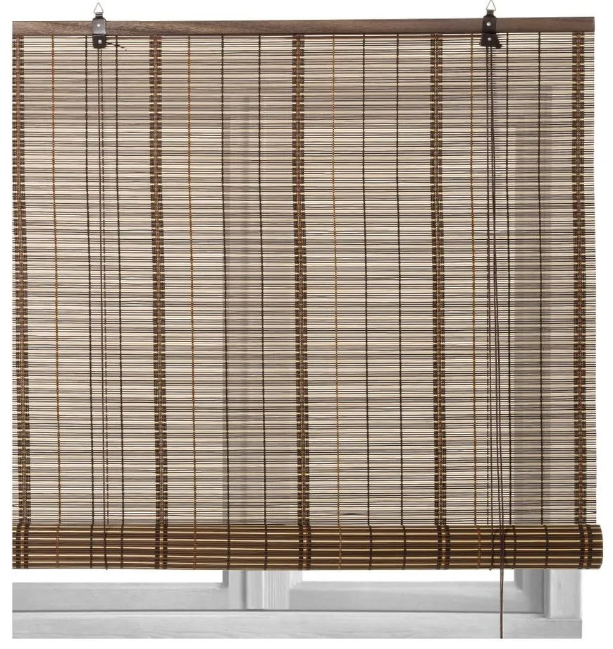 Tenda a rullo in bambù marrone scuro 90x180 cm Natural Life - Casa Selección