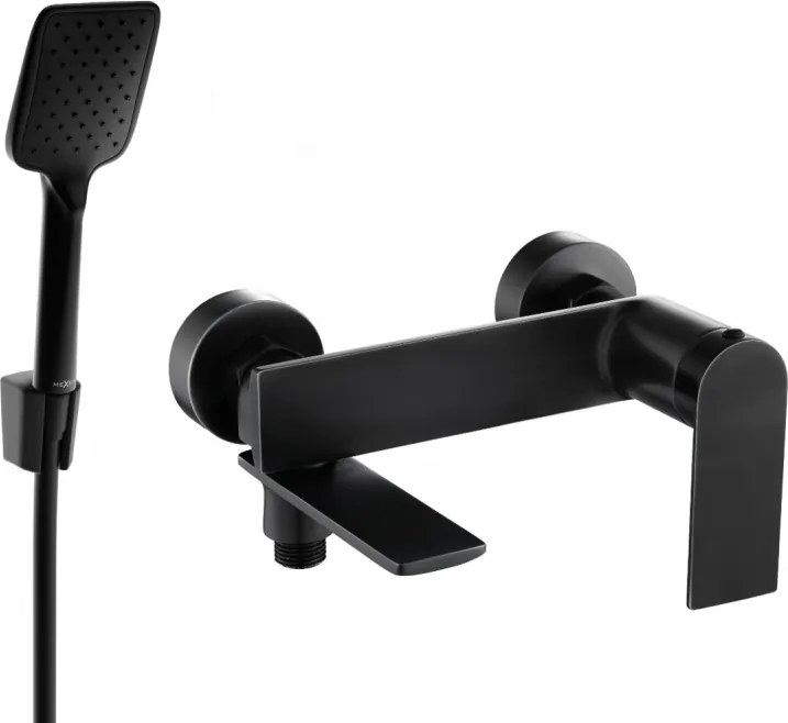 Mexen Zero R62 rubinetto da bagno con set doccia, nero - 7113R62-70