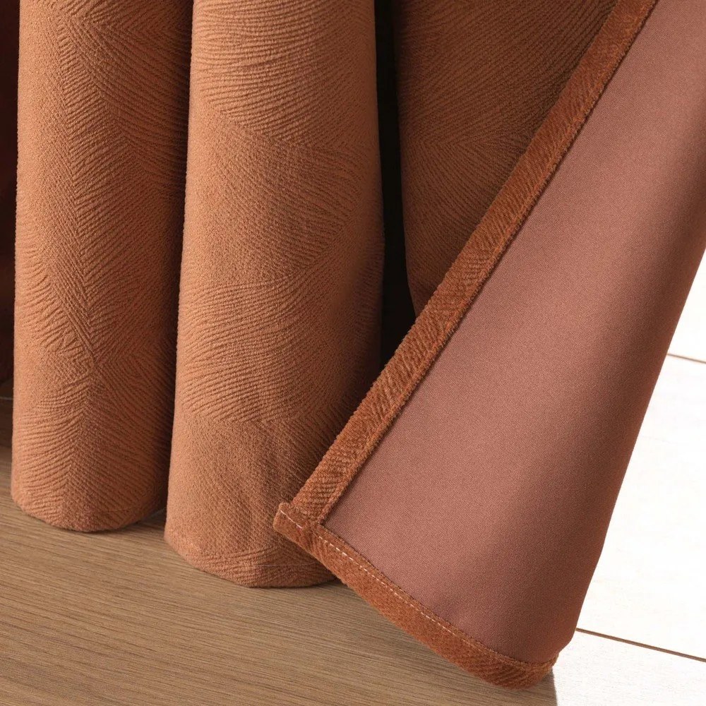 Tenda marrone in velluto 140x260 cm Olympe – douceur d'intérieur