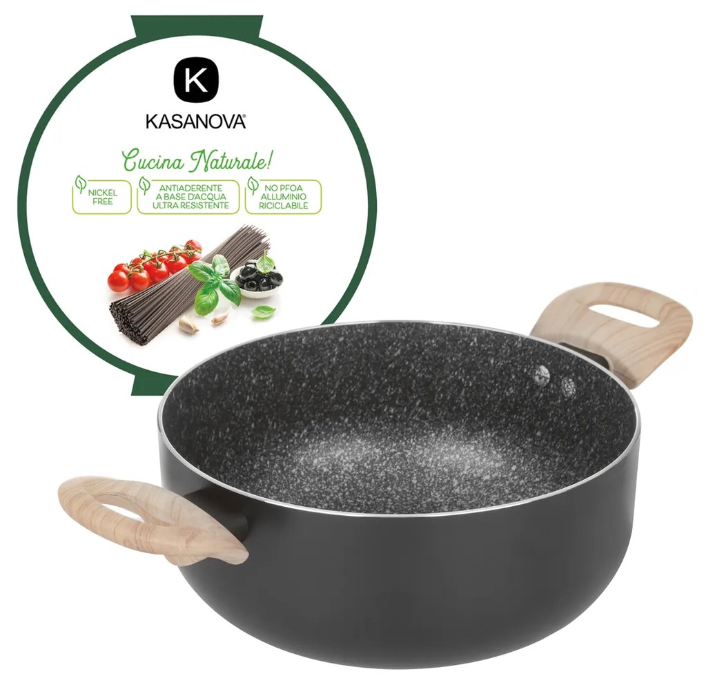 Casseruola 22 cm Black Stone