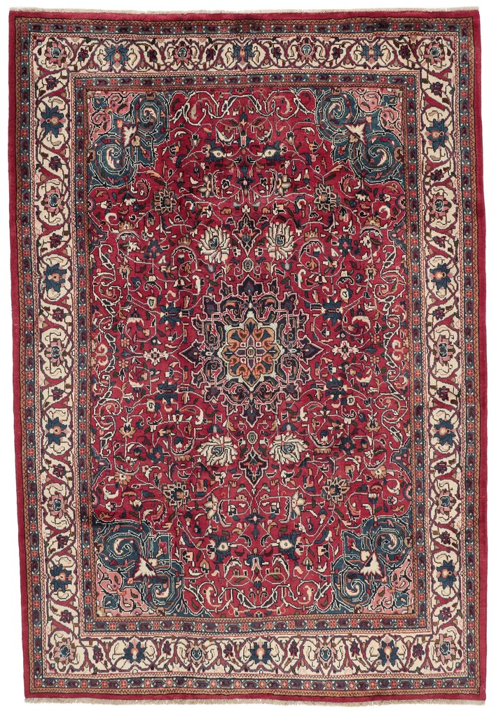 Hamedan Tappeto 310 x 210 (Iran) Annodato A Mano