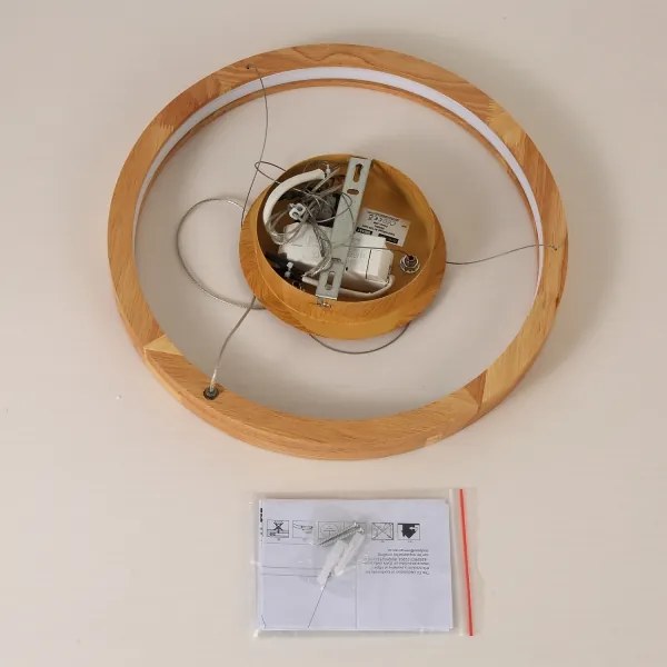 Brilagi - Lampadario LED a sospensione con cavo UMEA WOOD LED/30W/230V Ø 40 cm in legno