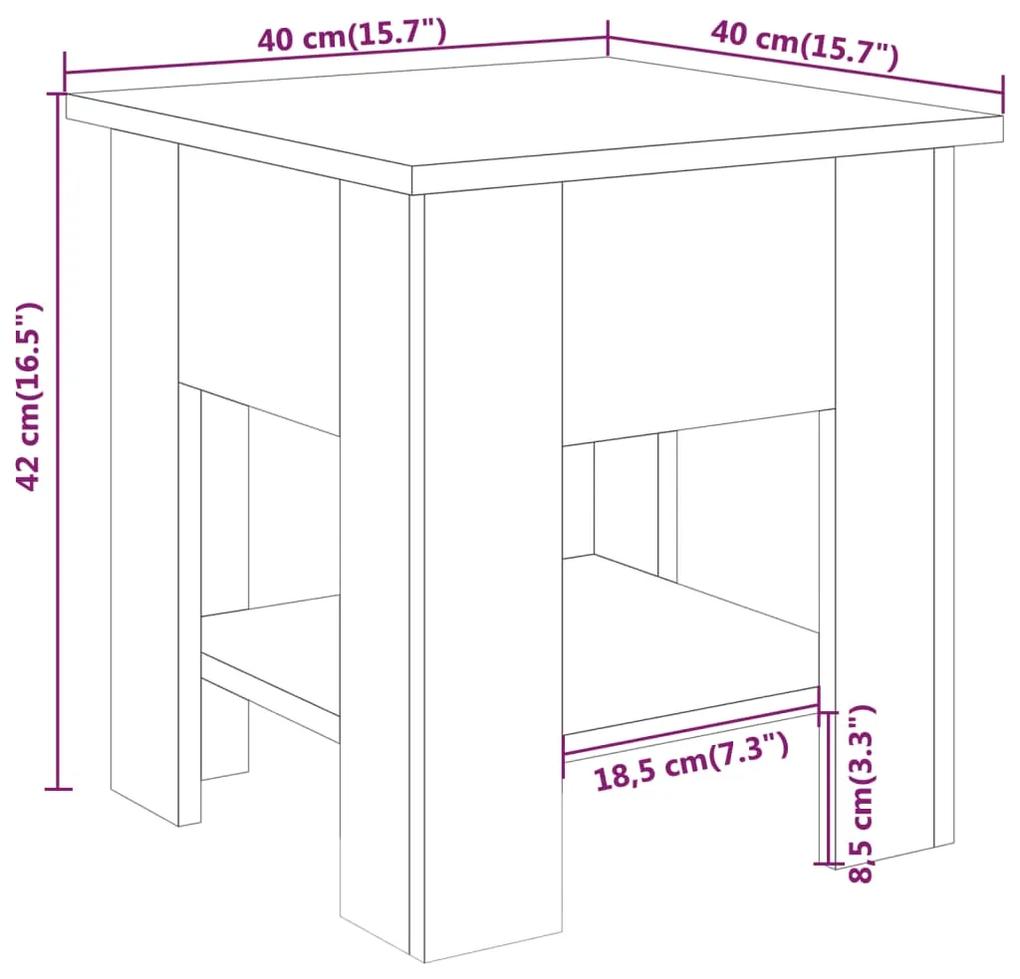 Tavolino da Salotto Rovere Sonoma 40x40x42 cm Legno Multistrato