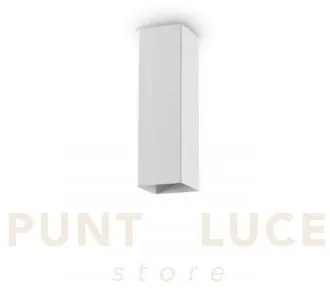 Look square lampada da soffitto 1 luce attacco gu10  6x20cm bianco