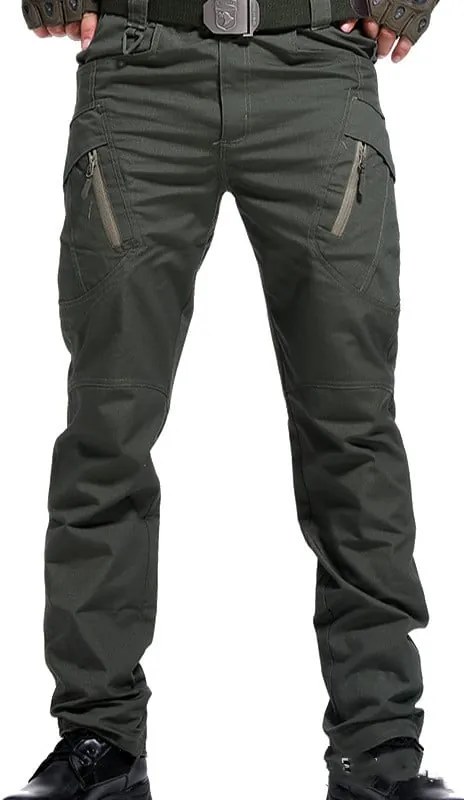 Pantaloni da lavoro varie taglie con motivo mimetico, Green / 4XL