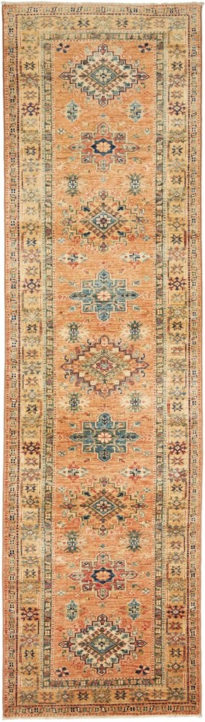 Kazak Tappeto 90 x 300 Giallo (Pakistan) Annodato A Mano