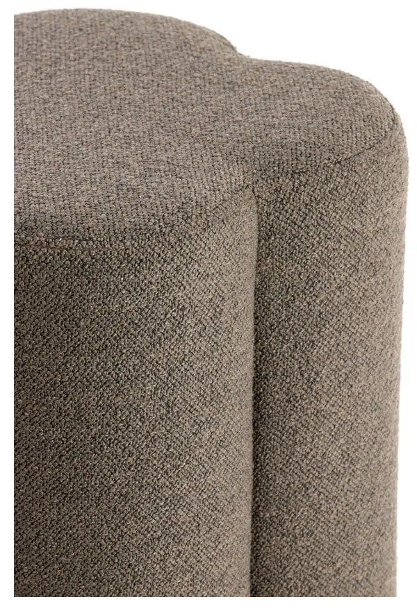 Sgabello marrone in tessuto bouclé Nalani - Light &amp; Living