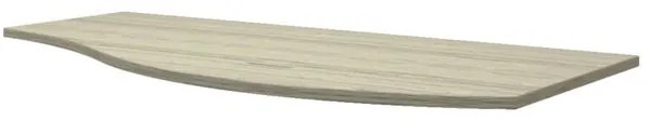 Top per lavabo Vague BADEN HAUS L 103 x H 1.6 x P 51 cm rovere sbiancato mdf, sx