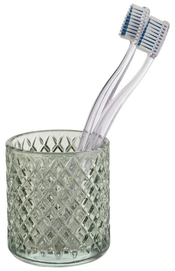 Portaspazzolino color menta in vetro Atessa – Wenko