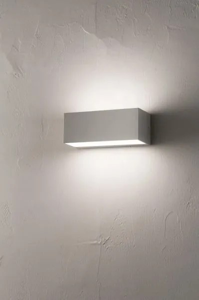 Applique per esterno led a doppia emissione falco ap.falco-silver c...