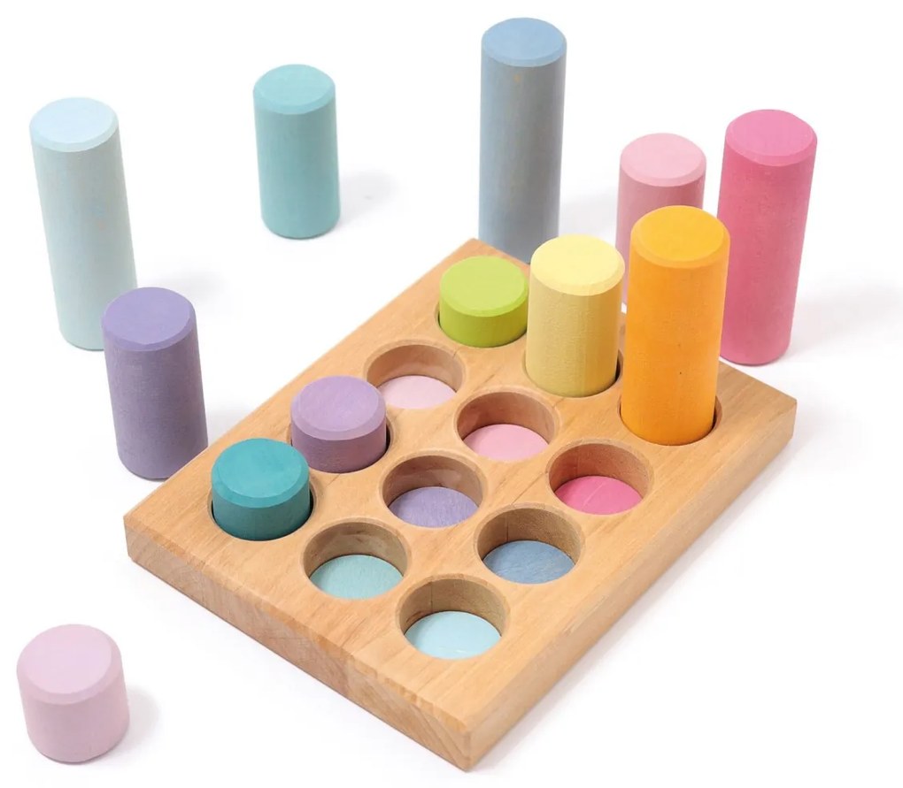 Grimm's - Gioco impilabile - Piccoli rulli color pastello