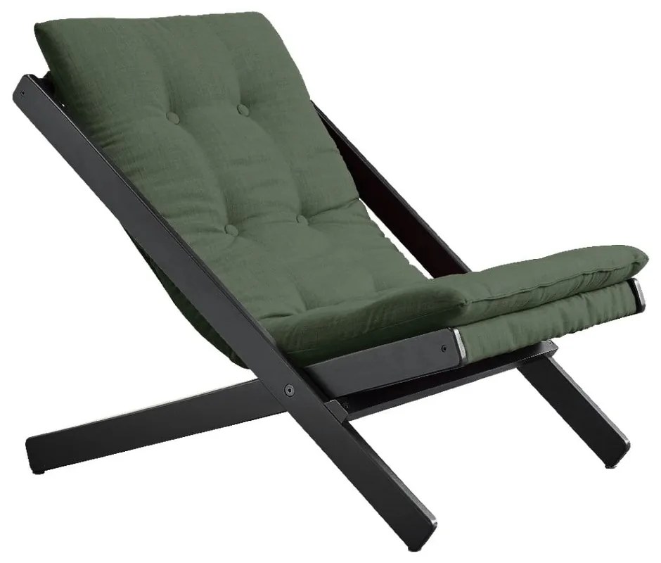 Sedia pieghevole Nero/Verde oliva Boogie - Karup Design