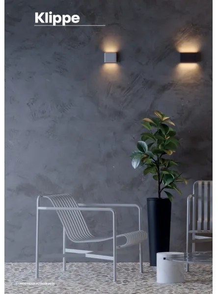 Redo 90452 - Applique da esterno KLIPPE LED/24W/230V IP54 antracite
