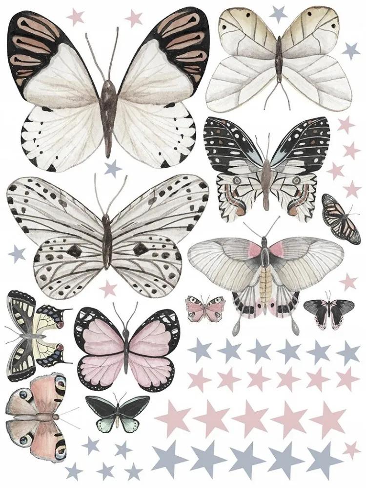 Graziosi adesivi murali con farfalle