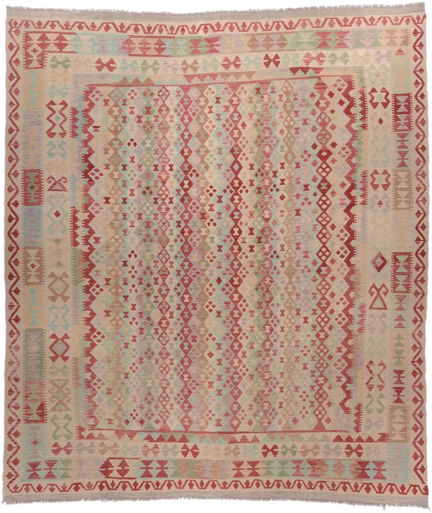 Kilim Tappeto 300 x 260 (Afghanistan) Tessuto A Mano