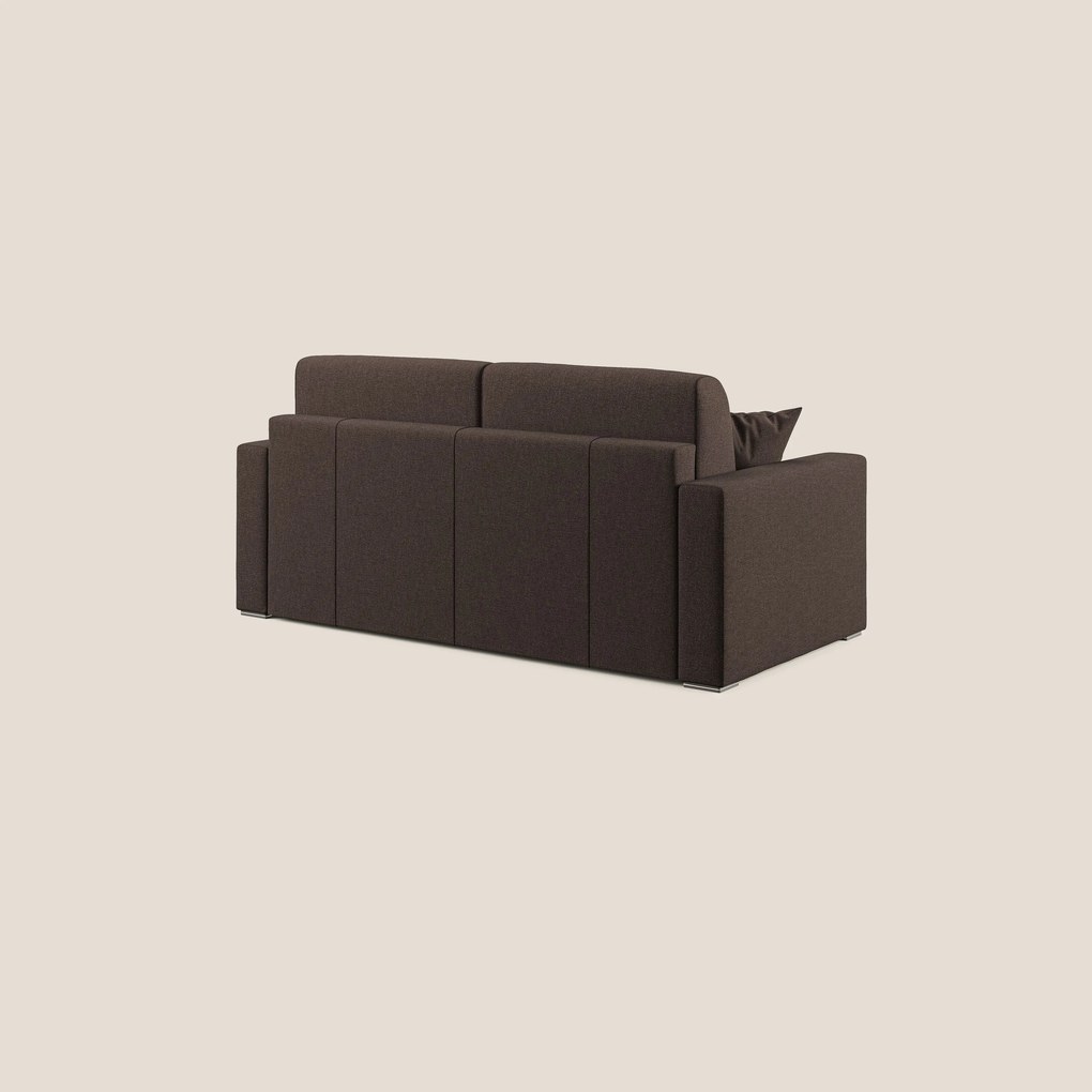 Best Divano letto matrimoniale in tessuto smacchiabile QuickClean T08 marrone