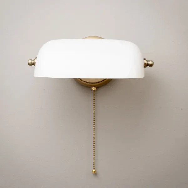 Brilagi - Lampada da parete BANK OFFICE 1xE27/60W/230V ottone/bianco