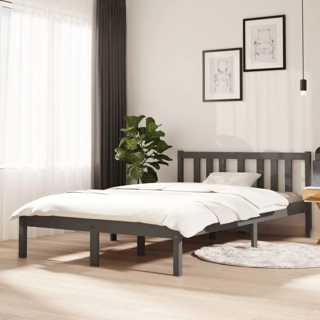 Giroletto Grigio İn Legno Massello 120x200 Cm /
