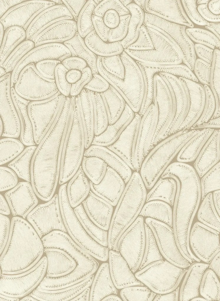 Arte International Carta da parati Flore - Bone