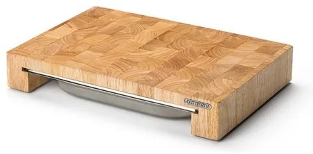 Continenta C4026 - Tagliere da cucina con vasca 39 x 27 cm gomma fig