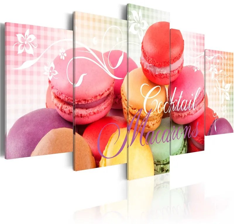 Quadro Sweet macarons  Colore colorful, Dimensioni e Misure 200x100