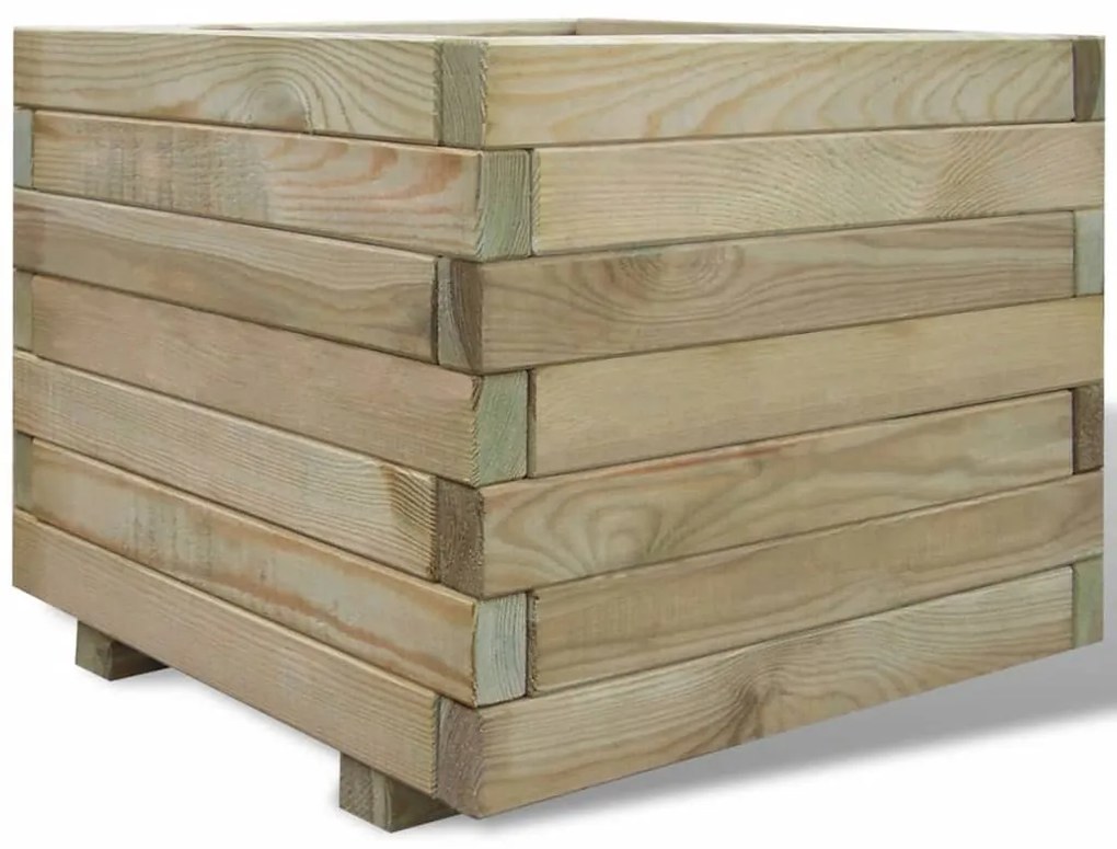 Letto Rialzato 50x50x40 Cm Quadrato İn Legno /