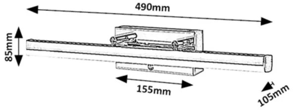 Rabalux 75016 - LED Dimmerabile touch specchio illuminazione TURGON LED/13W/230V