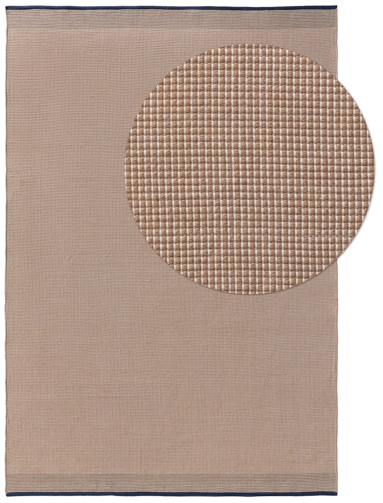 benuta Pure Fion Beige/Blu 120x170 cm - Tappeto design moderno soggiorno