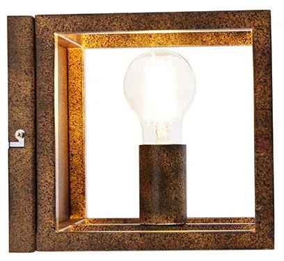 Applique da parete industriale marrone ruggine - Cage