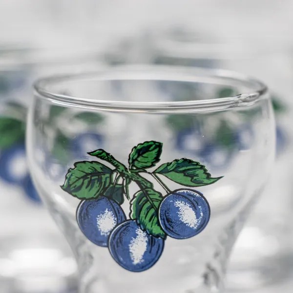 Set 6x bicchiere da liquore limpido - prugna