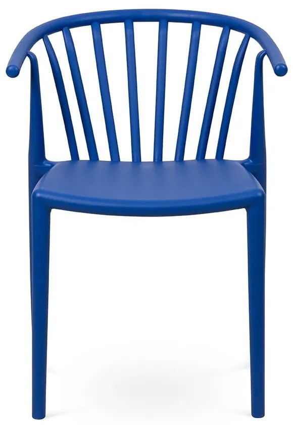 Sedia da esterno blu in plastica Capri – Bonami Essentials