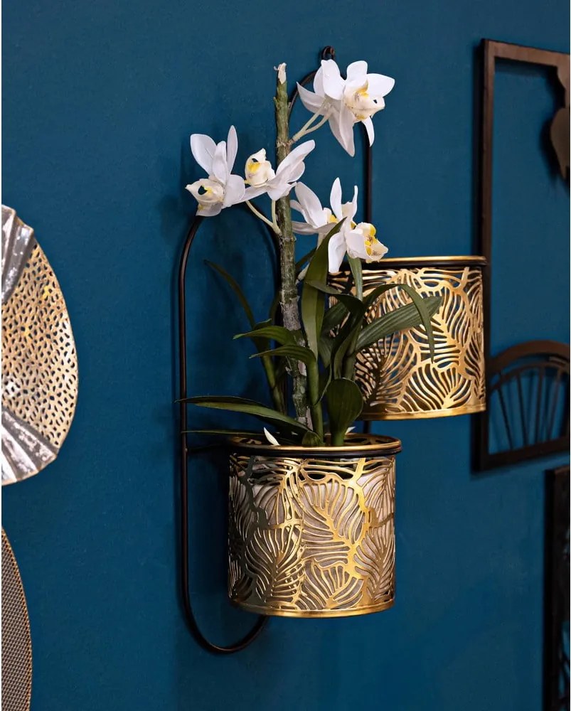 Gancio portavaso in metallo ø 14 cm (altezza totale 48 cm) Double Hong – Mauro Ferretti