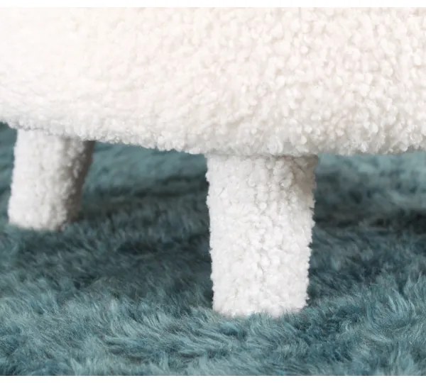 Poltrona per bambini PIXI, diametro 46 cm, bianca